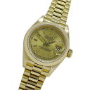 【全品5％OFF！27日9:59迄】ロレックス ROLEX デイトジャスト 69178 L番 時計 レディース ブランド 自動巻き AT 750YG 18K 金無垢 ゴールド OH・磨き済み【中古】