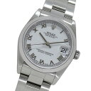 【全品P2倍！29日迄】ロレックス ROLEX デイトジャスト 78240 K番 時計 ボーイズ ブランド 自動巻き AT ステンレス SS シルバー ホワイト ローマ 磨き済み 【中古】