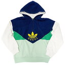 【全品ポイント5倍中!5月1日まで!】グッチ GUCCI アディダス adidas パーカー レディース ブランド フーディー トップス コットン ネイビー グ...