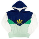 【全品5％OFF！24日20時～】グッチ GUCCI アディダス adidas パーカー レディース ブランド フーディー トップス コットン ネイビー グリーン XS コラボ ロゴ おしゃれ かわいい 【中古】