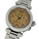 【全品5％OFF！5/3～5/7】カルティエ Cartier 時計 ボーイズ ブランド パシャC デイト 自動巻き AT ステンレス SS W31024M7 シルバー オレンジ 磨き済み 【中古】