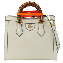 グッチ GUCCI バッグ レディース ブランド ハンドバッグ トートバッグ ショルダーバッグ 2way ダイアナ バンブー GGマーモント レザー ホワイト 660195 おしゃれ 斜め掛け 【中古】(4)
