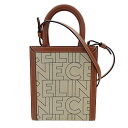 セリーヌ CELINE バッグ レディース ブランド ハンドバッグ ショルダーバッグ 2way キャンバス レザー ミニ バーティカル カバ ベージュ ブラウン 193302EUK.02NT 小さめ コンパクト【中古】(4)