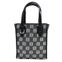 ロエベ LOEWE バッグ レディース ブランド アナグラム ハンドバッグ トートバッグ キャンバス レザー グレー ブラック シルバー金具 手提げ【中古】