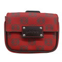 ロエベ LOEWE バッグ レディース メンズ ブランド アナグラム ボディバッグ ウエストバッグ ショルダーバッグ レッド ミニバッグ おしゃれ 【中古】