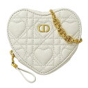 【全品ポイント5倍中!5月1日まで!】ディオール Dior ポーチ レディース ブランド ショルダーポーチ チェーンショルダー カナージュ カロ レザー ホワイ...
