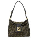 【お買い物マラソン!最大10%OFF!19日20時から26日1時59分まで!】フェンディ FENDI バッグ レディース ブランド ショルダーバッグ ズッカ キャンバス ブラウン ワンショルダー 肩掛け おしゃれ 【中古】