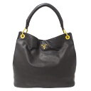 【全品ポイント5倍中!5月1日まで!】プラダ PRADA バッグ レディース ブランド トートバッグ カーフ ブラック B4829M ワンショルダー 肩掛け 無...