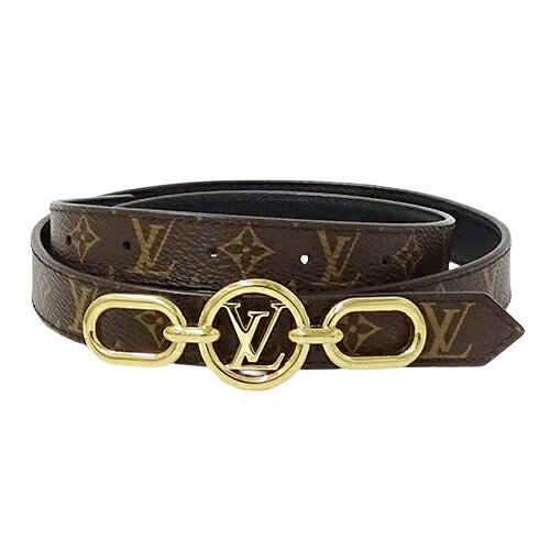ルイ・ヴィトン LOUIS VUITTON ベルト モノグラム レディース ブランド ベルト・LV サークルプライム ノワール M0510 サイズ85/34 ブラウン ブラック リバーシブル おしゃれ 【中古】