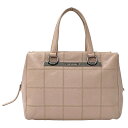【ほぼ全品10%OFF!25日20時から4時間限定!】シャネル CHANEL バッグ チョコバー レディース ブランド トートバッグ ハンドバッグ キャビアスキン ピンクベージュ シルバー金具 おしゃれ 【中古】