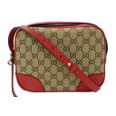 【全品5%OFF!11日1時59分まで】グッチ GUCCI バッグ レディース ブランド ショルダーバッグ GGキャンバス ベージュ ブラウン レッド 4494...