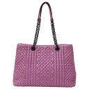 【ほぼ全品10%OFF!25日20時から4時間限定!】ボッテガ・ヴェネタ BOTTEGAVENETA バッグ レディース ブランド トートバッグ イントレチャート レザー パープル ピンク チェーントート おしゃれ 肩掛け 【中古】