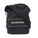 バレンシアガ BALENCIAGA バッグ レディース メンズ ブランド ショルダーバッグ ナイロン スポーツメッセンジャー ブラック 638657 黒 ロゴ ミニバッグ 斜め掛け おしゃれ 大人 シンプル 【中古】