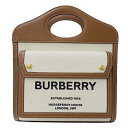 バーバリー BURBERRY バッグ レディース ブランド ハンドバッグ ショルダーバッグ 2way キャンバス レザー ミニポケットバッグ アイボリー ブラウン 80393611 ナチュラル モルトブラウン カジュアル 斜めかけ おしゃれ お出かけ 【中古】(4)