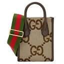 【ほぼ全品10%OFF!10日20時から5時間限定】グッチ GUCCI バッグ レディース ブランド ハンドバッグ ショルダーバッグ 2way ジャンボ GG ミニトートバッグ キャンバス ベージュ ブラウン 699406 ミニバッグ 小さめ おしゃれ 【中古】