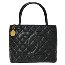 【ほぼ全品10%OFF!25日20時から4時間限定!】シャネル CHANEL バッグ レディース ブランド トートバッグ キャビアスキン 復刻トート ブラック ゴールド金具 ロゴ ココマーク かわいい おしゃれ 【中古】