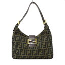 【ほぼ全品10%OFF!30日20時から4時間限定!】フェンディ FENDI バッグ レディース ブランド ショルダーバッグ ズッカ キャンバス ブラウン カーキー ワンショルダー 肩掛け おしゃれ お出かけ シンプル 大人 【中古】
