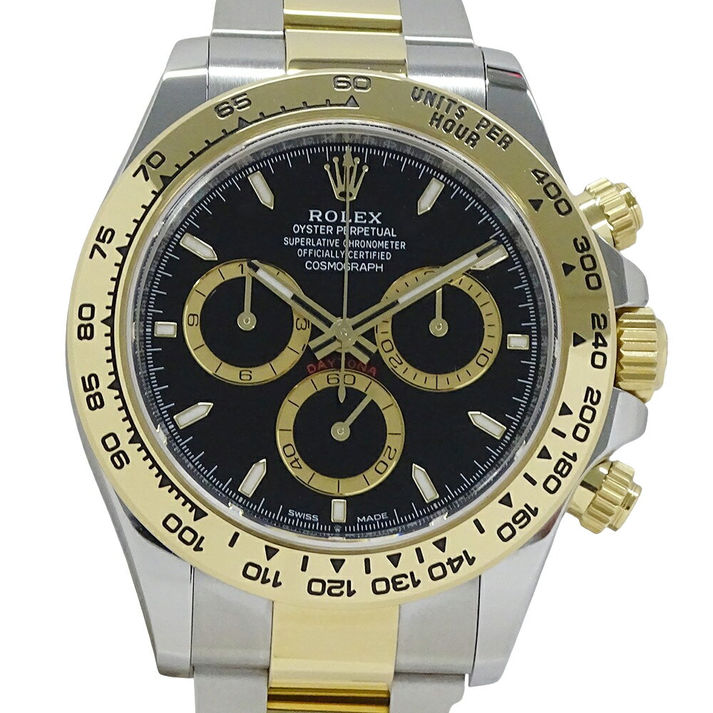 【最大10％OFF！！22日20時〜27日1時59分まで！】ロレックス ROLEX コスモグラフ デイトナ 126503 ランダム番 時計 メンズ ブランド 自動巻き AT ステンレス SS ゴールド YG ルーレット コンビ ブラック メーカーOH済み 【中古】