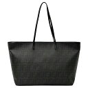 【全品1000円OFFクーポン配布!13日〜17日まで】フェンディ FENDI バッグ メンズ ブランド ズッカ トートバッグ レザー ブラック グレー ロゴ ...