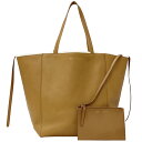 【全品1000円OFFクーポン配布!13日~17日まで】セリーヌ CELINE バッグ レディース ブランド カバファントム トートバッグ レザー ウール ブラウン キャメル ポーチ付き A4ファイル 大容量 もこもこ 秋冬 【中古】