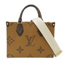 【ほぼ全品10%OFF!10日20時から5時間限定】ルイ・ヴィトン LOUIS VUITTON バッグ レディース ブランド ハンドバッグ ショルダーバッグ 2way モノグラムキャンバス オンザゴーPM ブラウン M46373 手持ち 肩掛け おしゃれ 小さめ 可愛い 【中古】