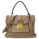 【全品ポイント5倍!8月1日終日!】ミュウミュウ MIUMIU バッグ レディース ブランド ハンドバッグ ショルダーバッグ 2way レザー ベージュ ミニバ...