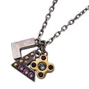 ルイ・ヴィトン LOUIS VUITTON ネックレス レディース ブランド パンダンティフ ラブレターズ ラインストーン シルバー ゴールド ブラック M65252 ペンダント おしゃれ かわいい 【中古】