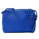 ボッテガ・ヴェネタ BOTTEGAVENETA バッグ レディース ブランド ショルダーバッグ イントレチャート レザー ブルー 青 お出かけ おしゃれ 斜め掛け シンプル 小さめ 【中古】