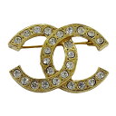 シャネル CHANEL ブローチ レディース ブランド GP ラインストーン ココマーク ゴールド ヴィンテージ アクセサリー【中古】