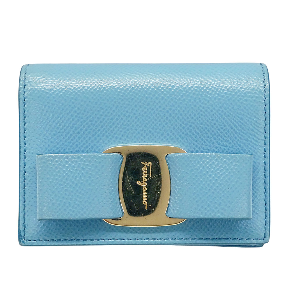 送料込み！ 未使用品 Salvatore Ferragamo 財布 水色 170 楽天市場】フェラガモ（カラーブルー）（レディース財布｜財布