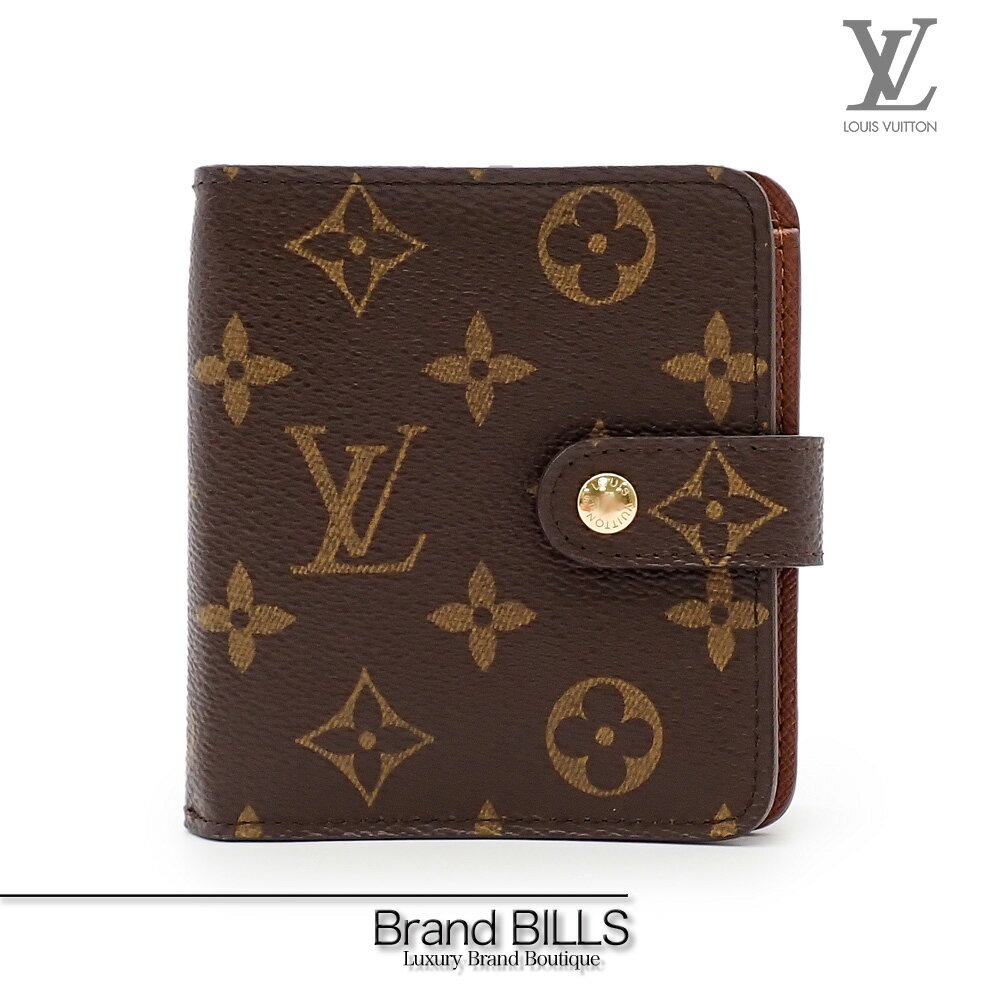 楽天市場】ヴィトン M61667 モノグラム コンパクト・ジップの通販