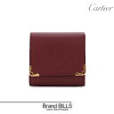 未使用品・訳アリ Cartier カルティエ マストライン コインケース 小銭入れ L3000464 レザー ボルドー ゴールド金具 送料無料 【中古】