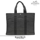 未使用品 HERMES エルメス エールライン トートGM トートバッグ 100941M ナイロンキャンバス グレー シルバー金具 送料無料 【中古】
