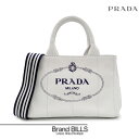 未使用品 PRADA プラダ カナパ ハンドバッグ ショルダーバッグ 2way 1BG439 ホワイト ゴールド金具 トライアングルロゴ 送料無料 【中古】