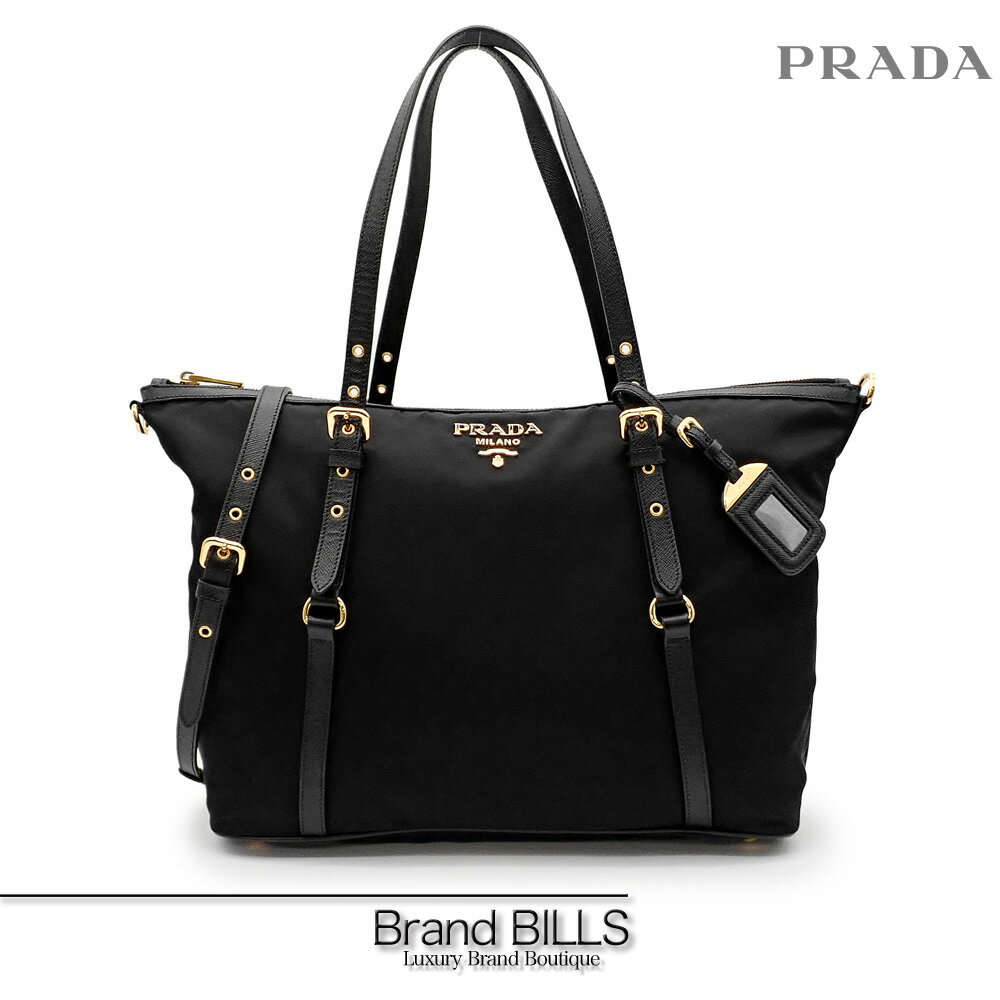 【PRADA】2WAY トートバッグ 1BG619 ブラック ・中古 楽天市場】プラダ PRADA(カラーブラック)(トートバッグ