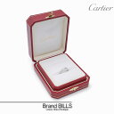 Cartier カルティエ Cドゥ エングレーブド ウェディング リング 指輪 B4051348 Pt950 プラチナ シルバー ダイヤモンド 送料無料 【中古...