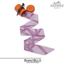 未使用品 HERMES エルメス ツイリー リボンスカーフ ボリュデュック柄 061719S リラ ヴィオレ パープル シルク 送料無料 【中古】