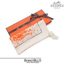 未使用品 HERMES エルメス ガヴロッシュ45 カレ45 プチカレ スカーフ 思いがけない馬 シルク ホワイト系 オレンジ 送料無料 【中古】