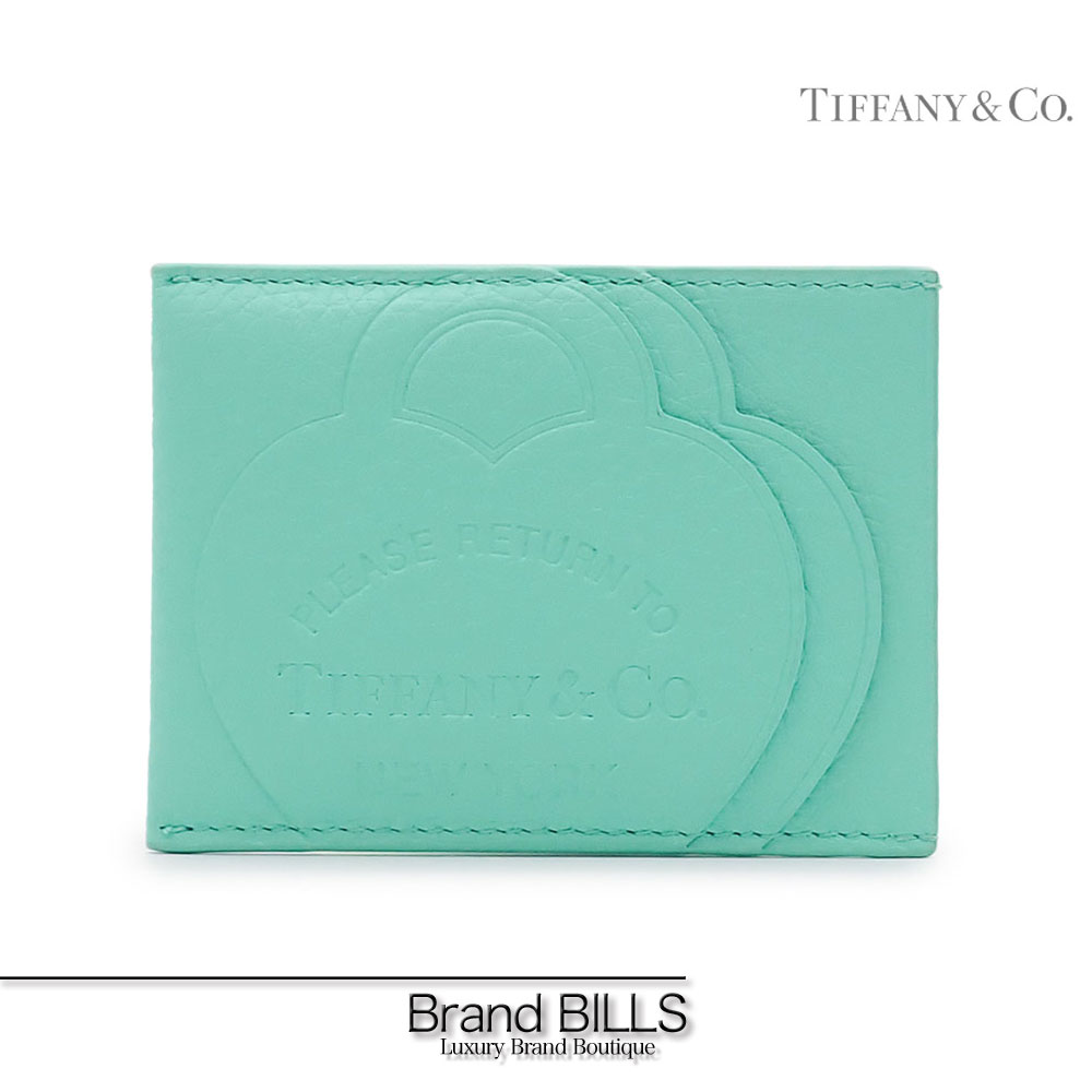 未使用品 Tiffany & Co ティファニー リターン トゥ ティファニー〓 カードケース カード入れ 72019946 レザー ティファニーブルー ハート 送料無料 【中古】