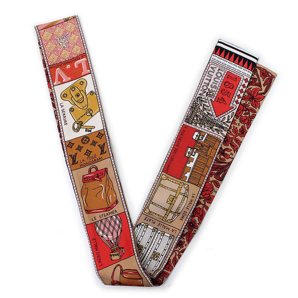 【新品・未使用品】ルイ・ヴィトン バンドー BB・ジュ ドゥ ルイ スカーフ シルク 100％...