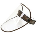 【新品・未使用品】ルイ ヴィトン LOUIS VUITTON モノグラム レザー ビジェール LVシールド サンバイザー フェィスシールド ハット 帽子 M76...