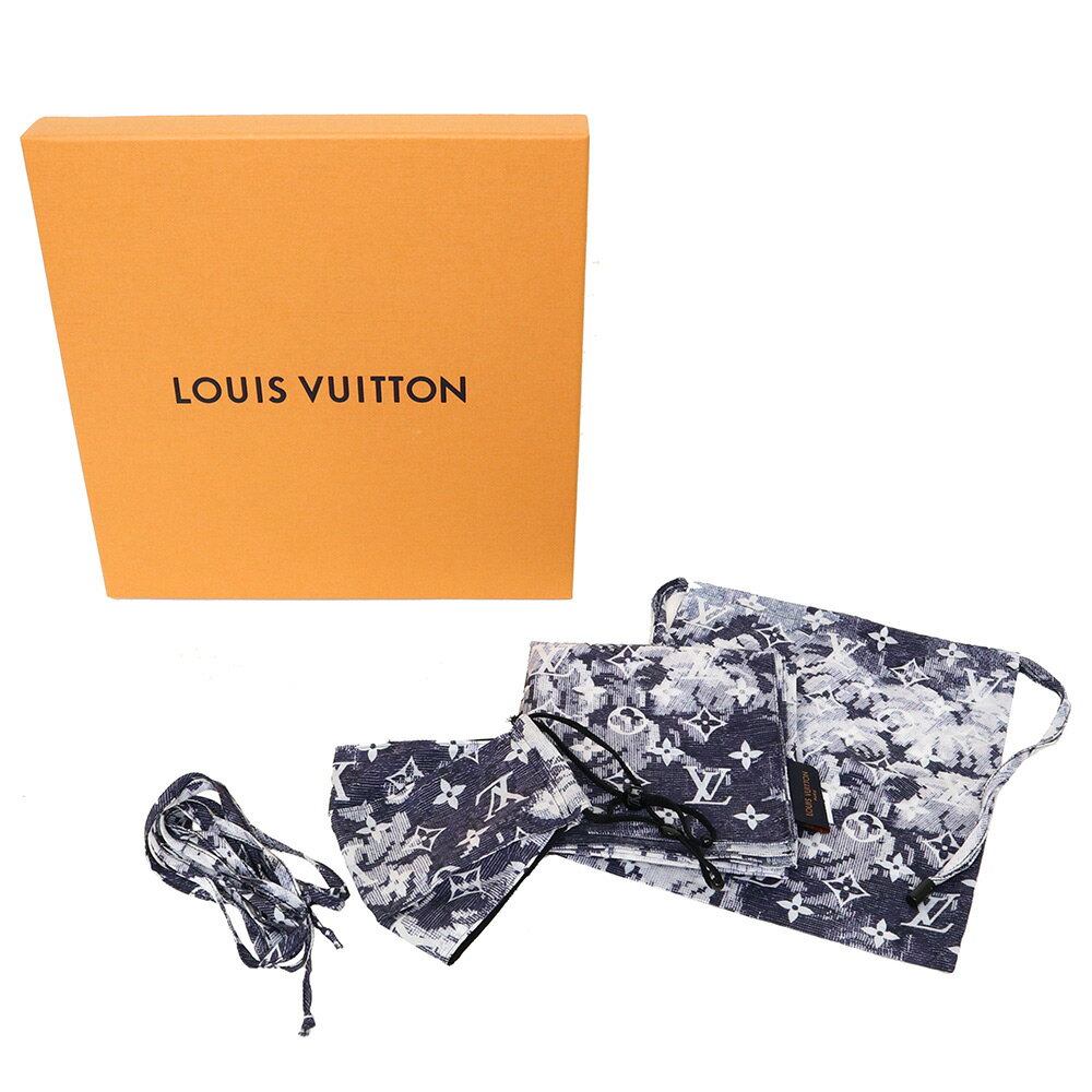 【新品・未使用品】ルイ ヴィトン LOUIS VUITTON コットン セット マスク バンダナ モノグラム タペストリー 3点セット ポーチ MP2886 箱付