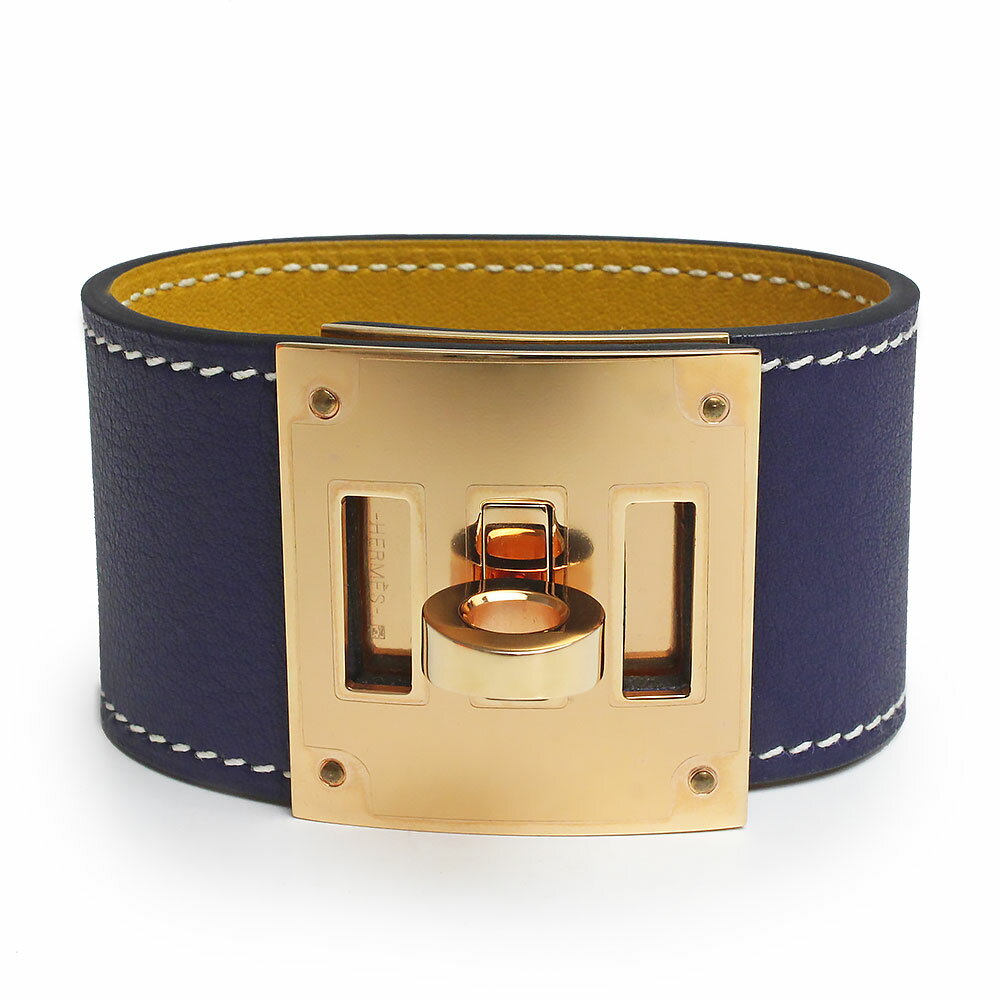 全3色/黒/赤/ベージュ HERMES エルメス ケリードッグ ブレス ゴールド