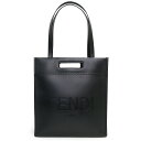 【未使用保管品】フェンディ FENDI 2way トートバッグ ハンドバッグ ショッピングバッグ カーフスキン レザー NERO ブラック 黒 7VA481