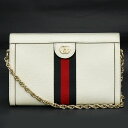 【新品 未使用品】グッチ GUCCI オフィディア GG スモール チェーン ショルダーバッグ 斜め掛け カーフスキン レザー ホワイト 白 503877