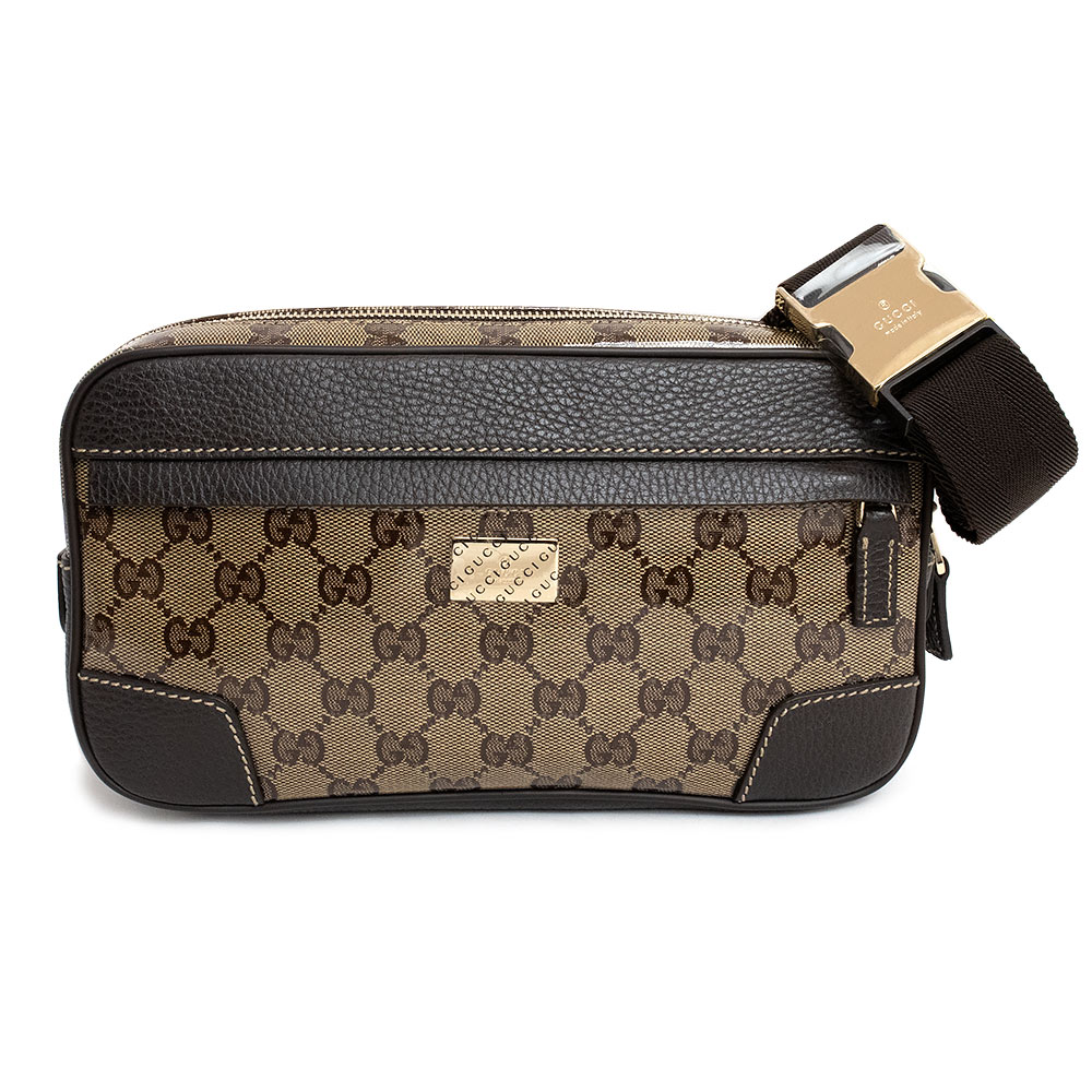 グッチ GUCCI ウエストバッグ GGクリスタル ブラウン 336672 レザー