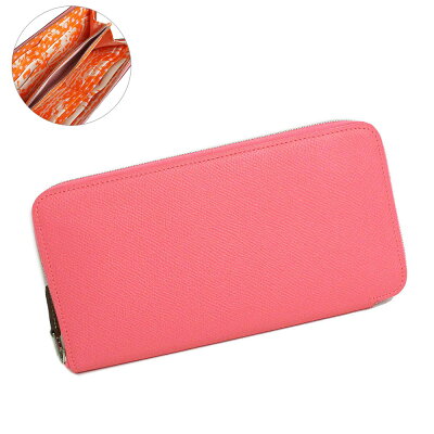 【新品・未使用品】エルメス HERMES アザップロング シルクイン BRIDES DE GALA FANTOM A POIS ブリッド ドゥ ガラ ファントム ア ポア ラウンドファスナー ジップ 長財布 ヴォーエプソン レザー ローズアザレ フォーヴ オレンジ ピンク C刻印 箱付