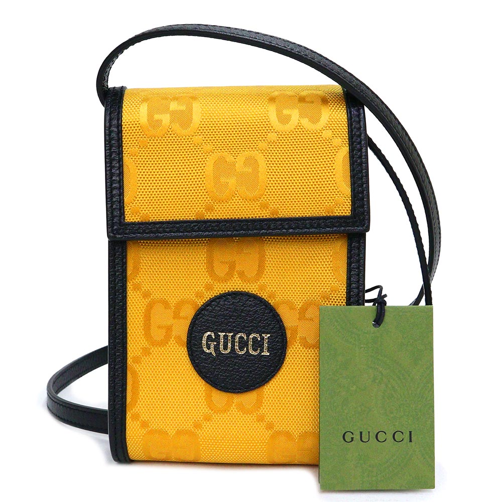 楽天ブランドシティ　BrandCity【新品・未使用品】グッチ GUCCI Gucci Off The Grid オフザグリッド ミニ ショルダーバッグ 斜め掛け GGナイロン レザー イエロー 黄 ‎シルバー金具 625599