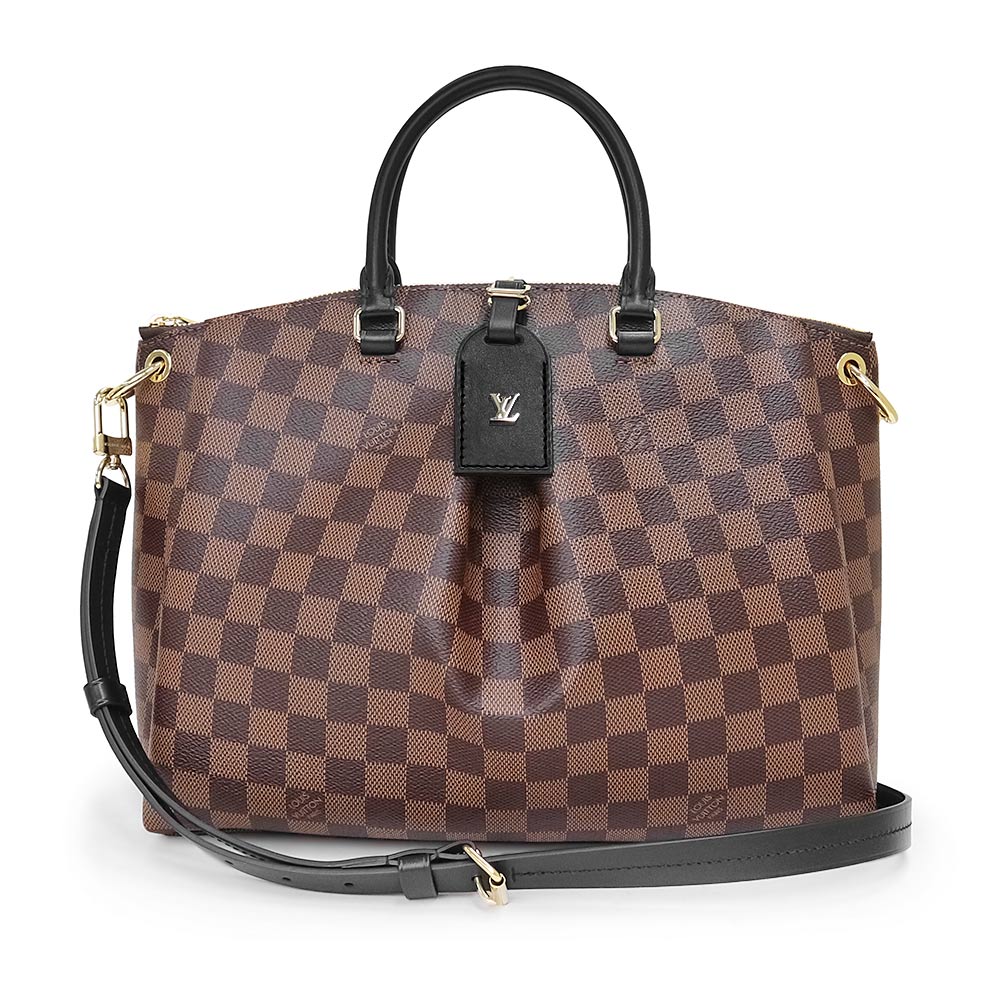 【新品・未使用品】ルイ ヴィトン LOUIS VUITTON オデオン トート MM 2way ショルダー ハンドバッグ 斜め掛け ダミエ レザー ブラック ブラウン 茶 黒 ゴールド金具 N45283