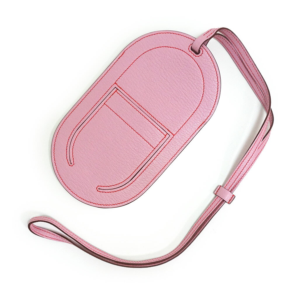 【新品・未使用品】エルメス HERMES イン ザ ループ トゥーゴー PM スマートフォン スマホ 携帯ケース シェブル シェーブルミゾール レザー モーヴシルベストル ピンク D刻印 箱付のサムネイル